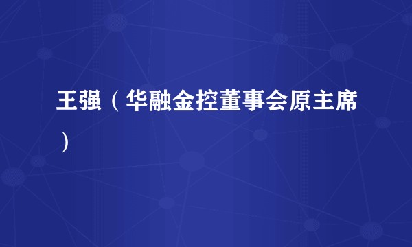 王强（华融金控董事会原主席）