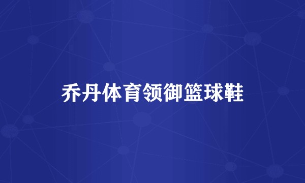 乔丹体育领御篮球鞋
