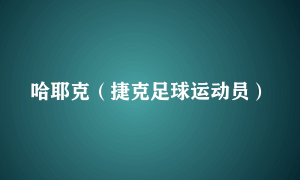 哈耶克（捷克足球运动员）