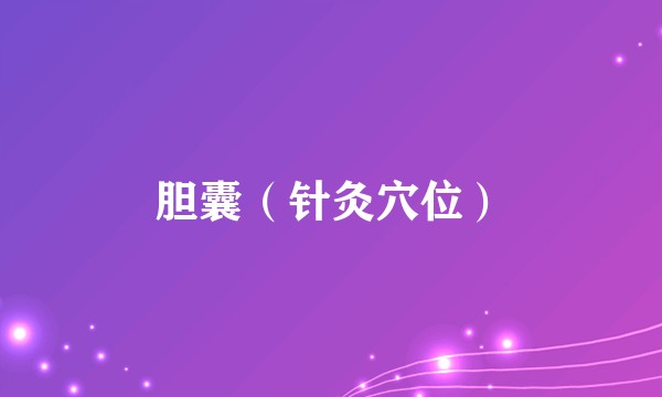 胆囊（针灸穴位）