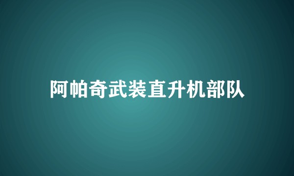 阿帕奇武装直升机部队