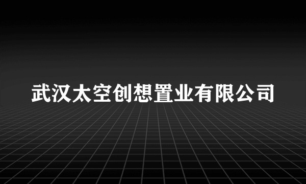 武汉太空创想置业有限公司