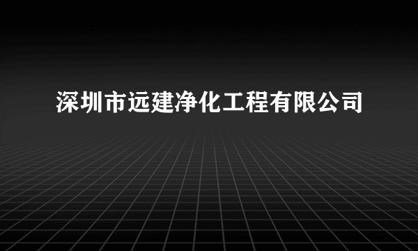 深圳市远建净化工程有限公司
