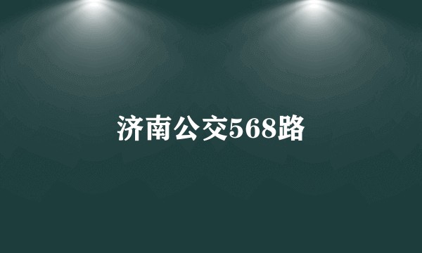 济南公交568路