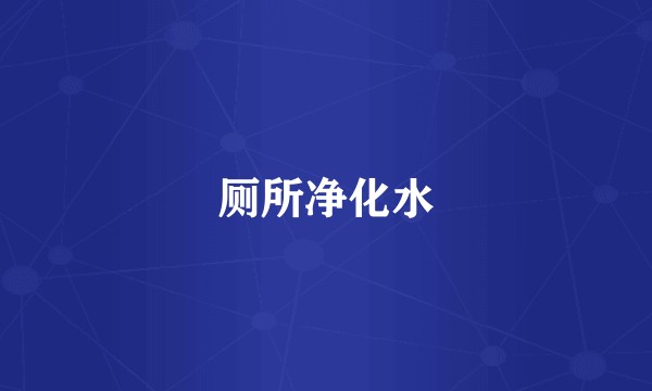 厕所净化水