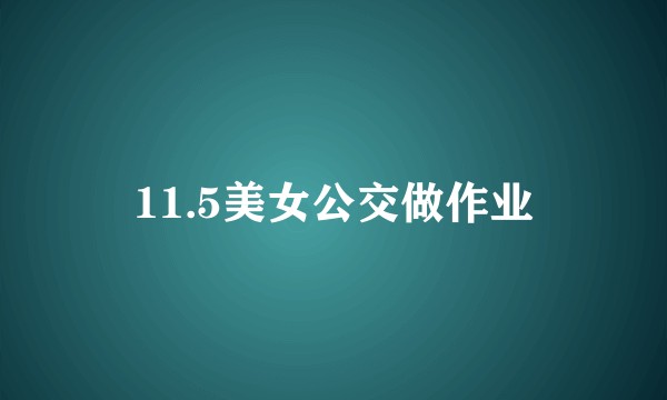 11.5美女公交做作业