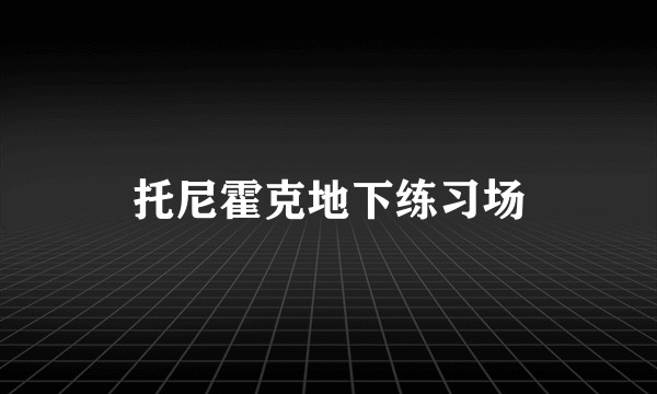 托尼霍克地下练习场