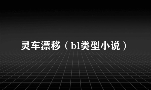 灵车漂移（bl类型小说）