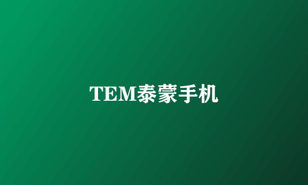TEM泰蒙手机