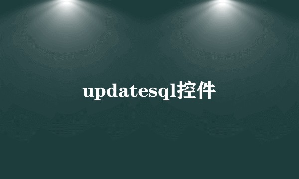 updatesql控件