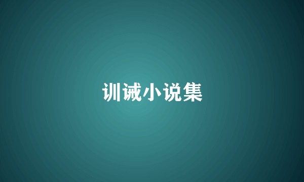 训诫小说集