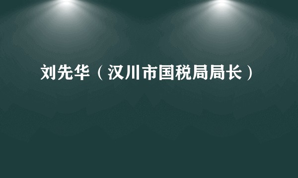 刘先华（汉川市国税局局长）