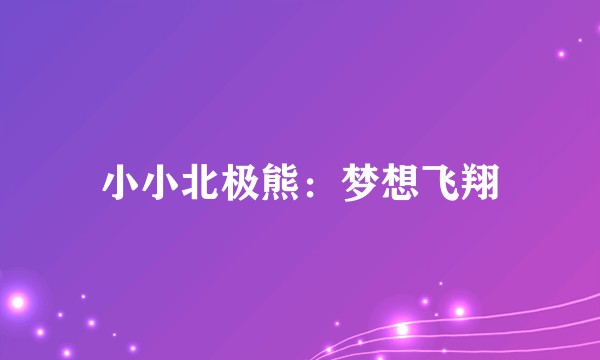 小小北极熊:梦想飞翔
