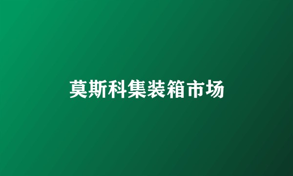 莫斯科集装箱市场