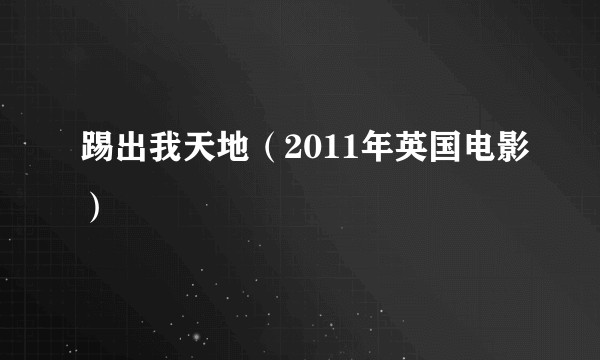 踢出我天地（2011年英国电影）