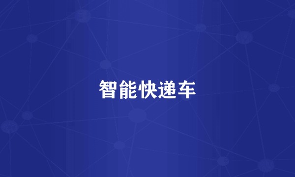 智能快递车
