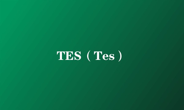 TES（Tes）