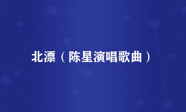 北漂（陈星演唱歌曲）