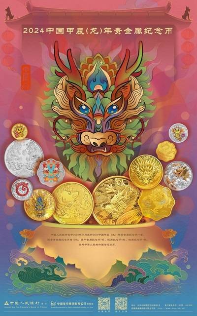 2024中国甲辰（龙）年贵金属纪念币