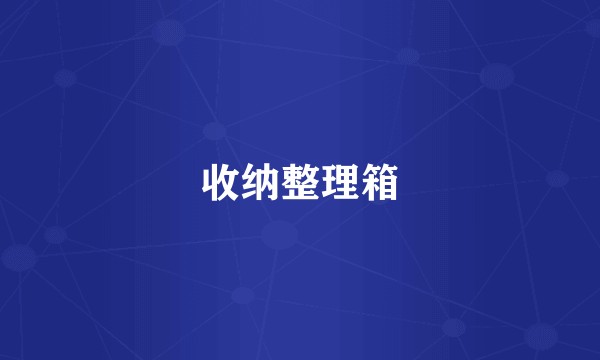 收纳整理箱