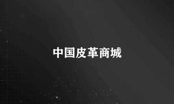 中国皮革商城