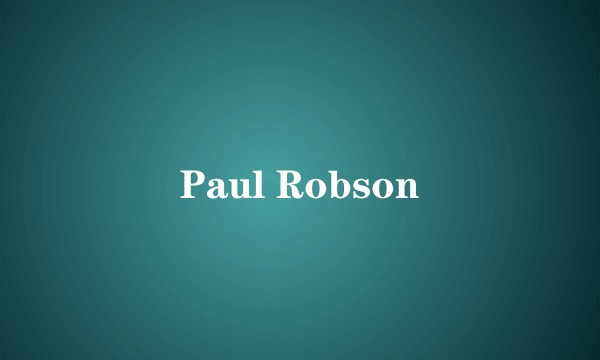 Paul Robson
