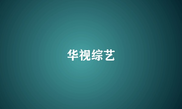 华视综艺