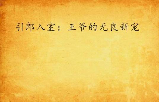 引郎入室：王爷的无良新宠