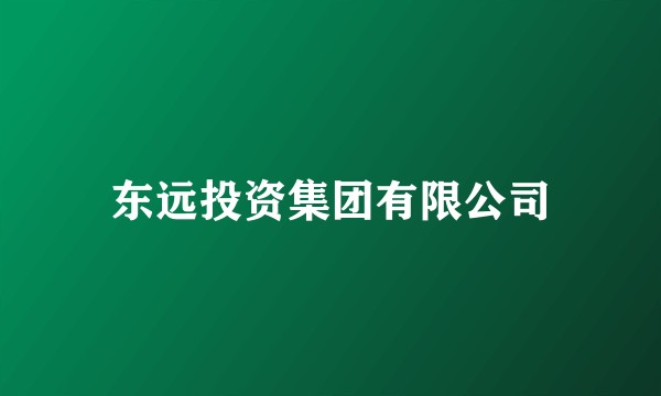 东远投资集团有限公司
