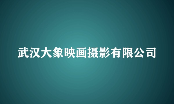 武汉大象映画摄影有限公司