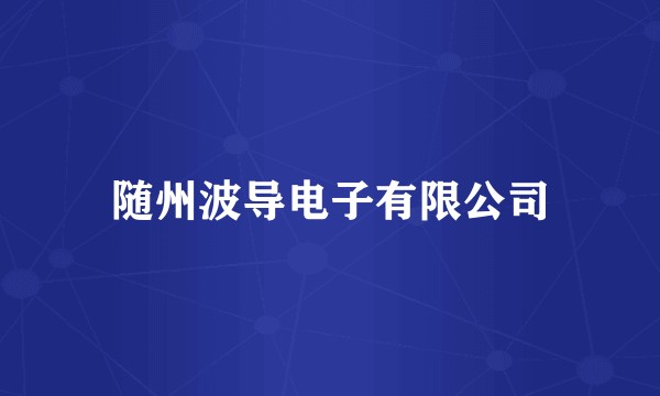 随州波导电子有限公司