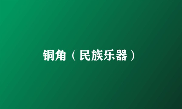 铜角(民族乐器)