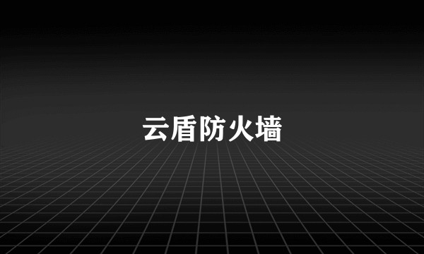 云盾防火墙