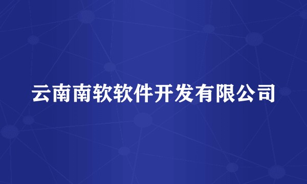 云南南软软件开发有限公司