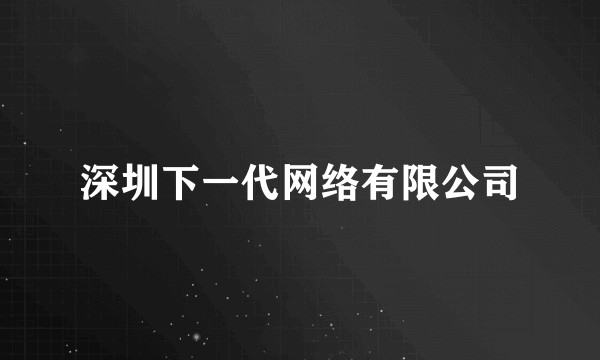 深圳下一代网络有限公司