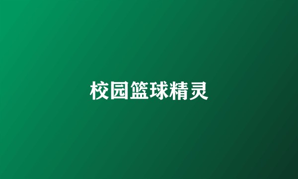 校园篮球精灵