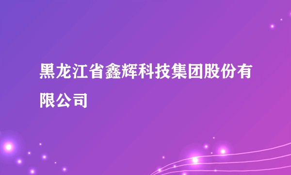 黑龙江省鑫辉科技集团股份有限公司