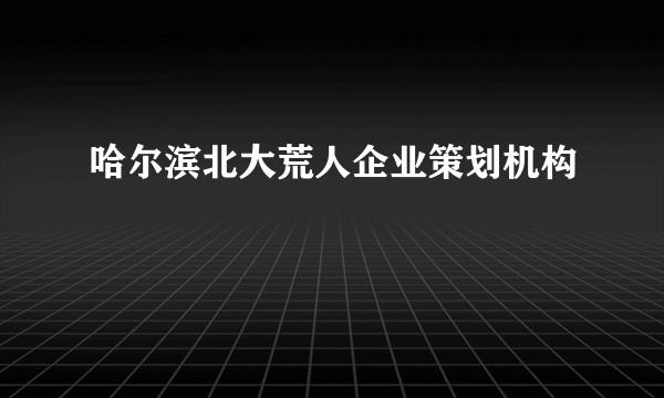 哈尔滨北大荒人企业策划机构