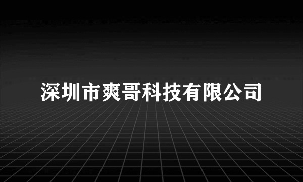 深圳市爽哥科技有限公司