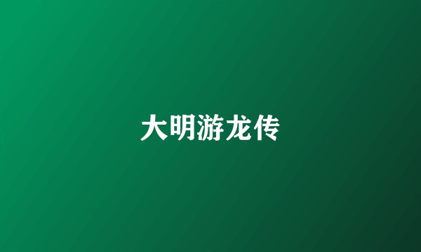 大明游龙传