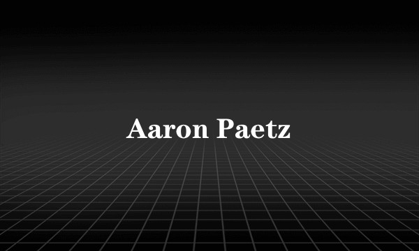 Aaron Paetz