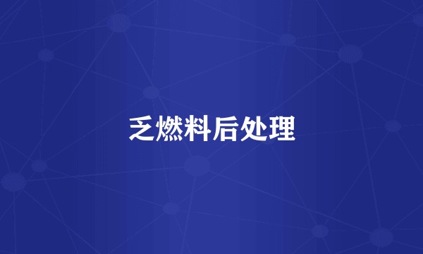 乏燃料后处理