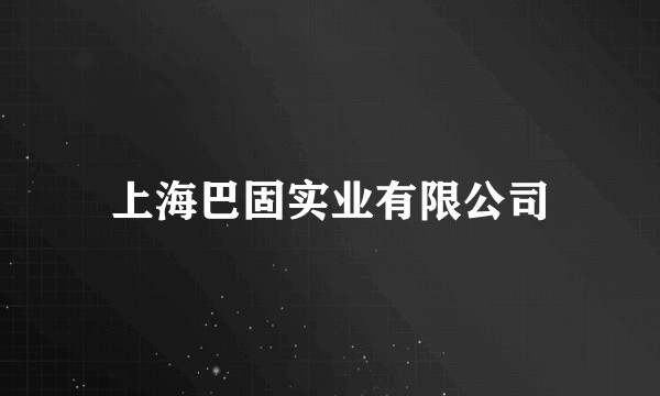 上海巴固实业有限公司