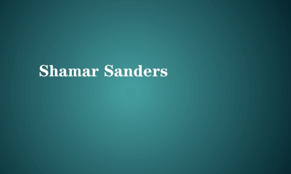 Shamar Sanders
