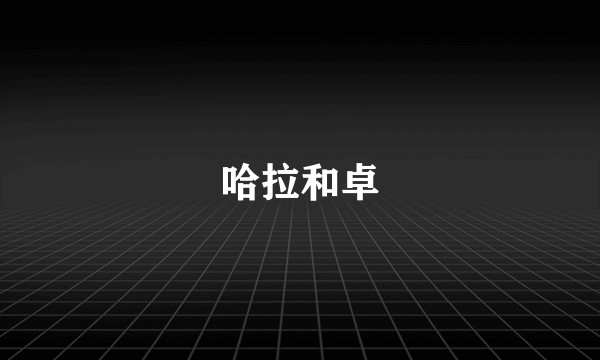 哈拉和卓