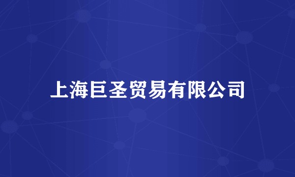 上海巨圣贸易有限公司