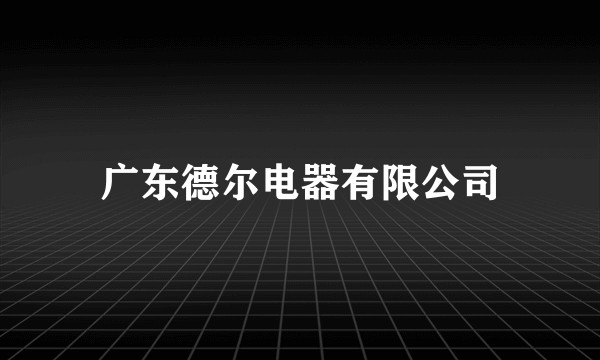广东德尔电器有限公司