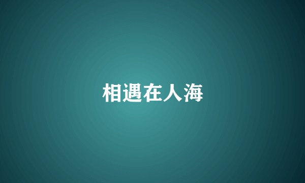 相遇在人海