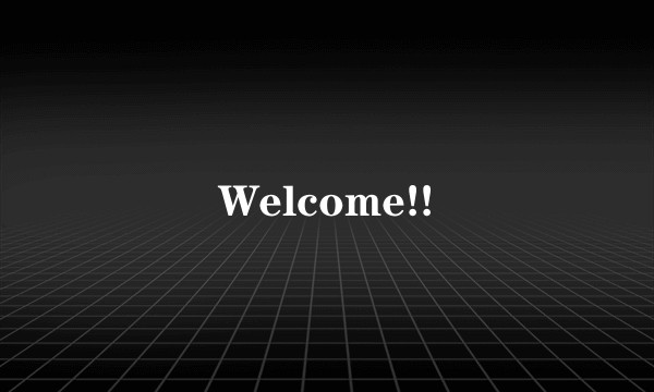 Welcome!!