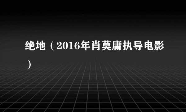 绝地(2016年肖莫庸执导电影)
